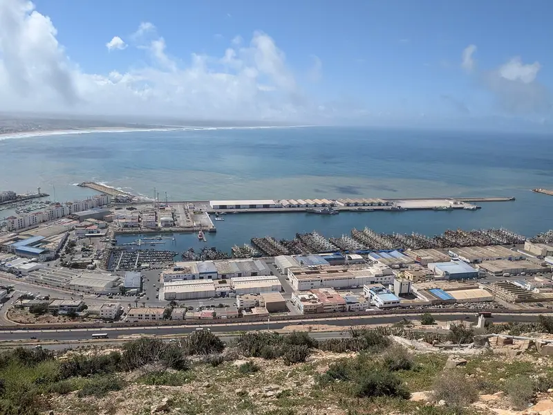Zatoka Agadiru, Kasba Agadir Oufella i port