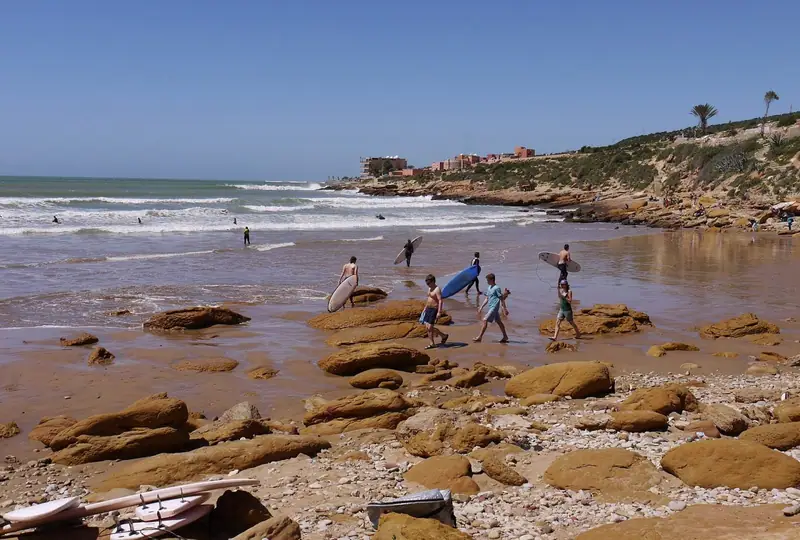 Panoramas beach at Taghazout