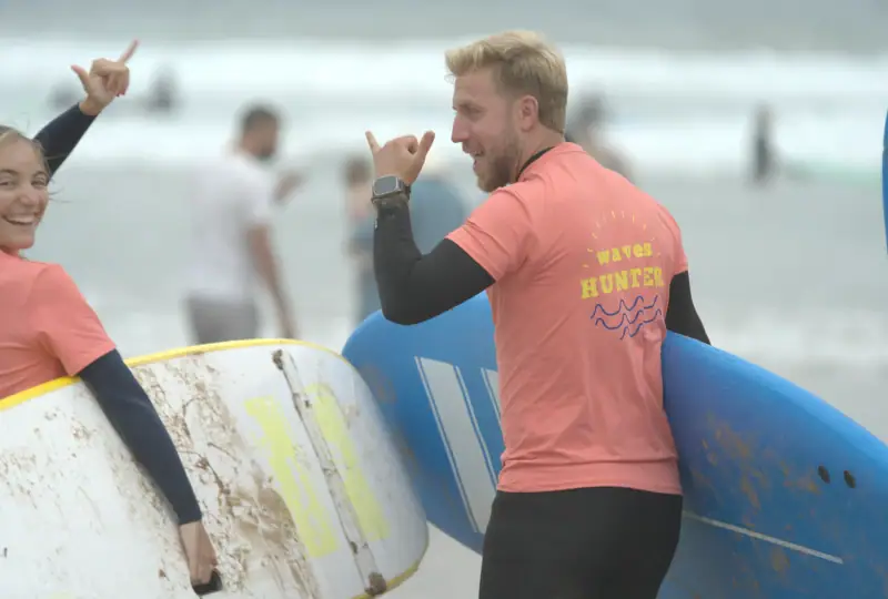 Surf, rooftop and daily life at Waves Hunter Surf House, Anza, Agadir