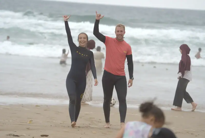 Surf, rooftop and daily life at Waves Hunter Surf House, Anza, Agadir