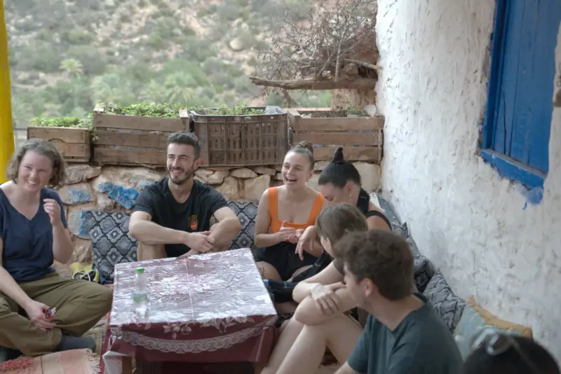 Surf, rooftop and daily life at Waves Hunter Surf House, Anza, Agadir