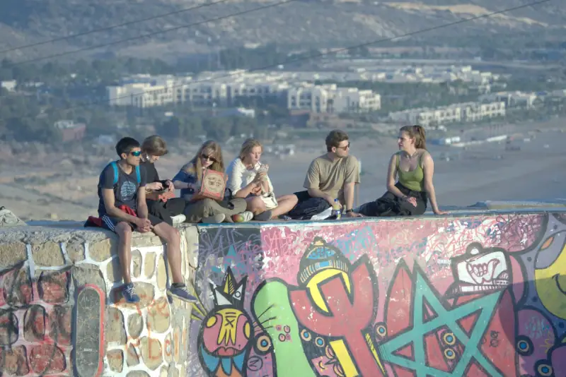 Surf, rooftop and daily life at Waves Hunter Surf House, Anza, Agadir